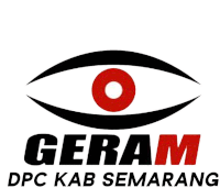 a logo for geram dpc kab semarang with an eye in the middle