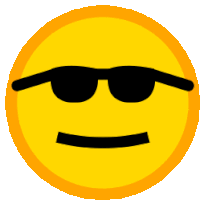 a yellow smiley face with sunglasses on its eyes