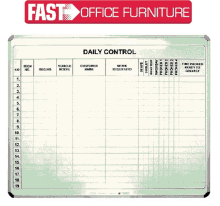 a whiteboard with the words daily control written on it