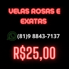 a neon sign that says " velas rosas e exatas "