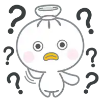 a cartoon character is surrounded by question marks and has a surprised look on his face