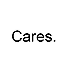 a black and white logo for cares .