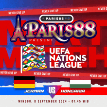 paris88 presents the uefa nations league between germany and hungary