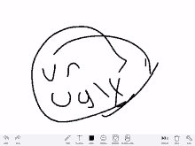 a drawing of a circle with the word ugly on it