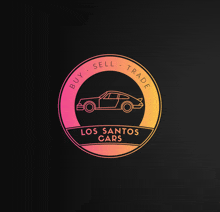 a logo that says los santos cars on it