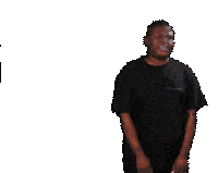 a man in a black shirt is screaming in a pixelated image