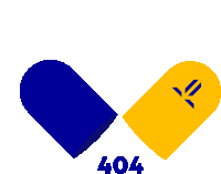 a blue capsule and a yellow capsule with 404 written on it