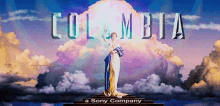 columbia a sony company logo with a woman on top