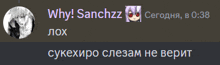 why sanchzz is the name of the person in the picture