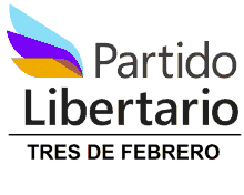 a logo for partido libertario that says tres de febrero on it