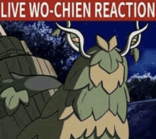 a cartoon owl is standing next to a barrel with the words `` live wo-chien reaction '' .