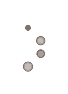 three circles on a white background that appear to be a smiley face