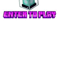 a white background with the words enter to play in purple