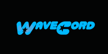 a blue wavecord logo with a star on it