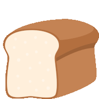 a loaf of bread with a slice taken out of it on a white background