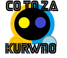 a colorful logo that says co to za kurwo