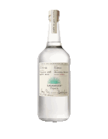 a bottle of casamigos tequila is sitting on a white background