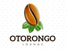 a logo for otorongo lounge with a coffee bean