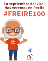 a cartoon of a man with a beard wearing a lula livre shirt