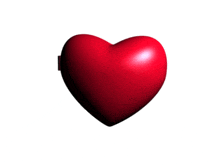 a red heart on a white background that looks like a box