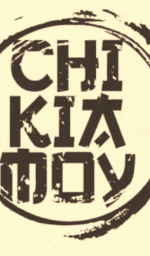 a stamp that says chi kix moy in a circle