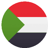 a red white and green circle with a black triangle in the middle