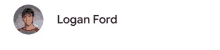 a picture of logan ford in a circle with the name logan ford below him