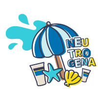 a cartoon drawing of a beach scene with the words neu tro cena on the bottom