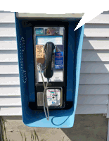 a payphone with the number 22 on the front of it