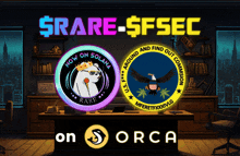 a poster that says $ rare-sfsec on the bottom