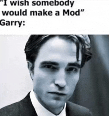 i wish somebody would make a mod garry :