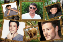 a collage of men and a bear with the words photofunny on the bottom right