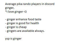 average pika rando players in discord ginger ginger enhance food taste ginger is good for health ginger is cheap