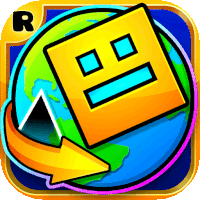 a colorful app icon with the letter r on the bottom