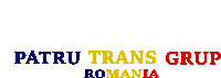 a logo that says patru trans grup romania