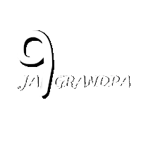 a white sign that says " ja grandpa " with a shadow