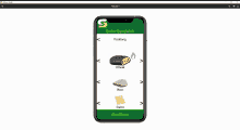 a phone with a subway order sandwich app open on it