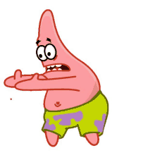 patrick star from spongebob squarepants is giving a thumbs up sign