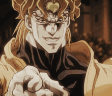 dio from jojo 's bizarre adventure has a heart on his head