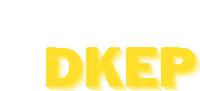 a white background with the word dkep in yellow