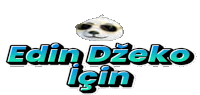 a logo for edin dzeko için with a sloth on top