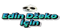 a logo for edin dzeko için with a sloth on top