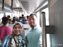 a picture of a man and woman on a bus taken on nov 22 2018