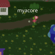 the word myacore that is on a drawing