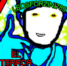 a colorful drawing of a man with the name leosforzin780 on it