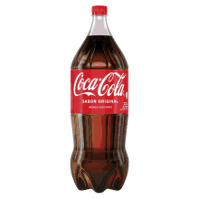 a plastic bottle of coca cola sabor original