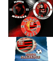 three logos for a soccer team with the words somos flamengo