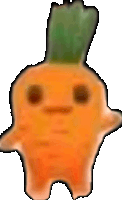 a picture of a carrot with a face on it