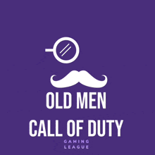 an old men call of duty gaming league poster