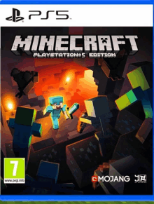 a playstation 5 edition of minecraft with a number 7 on the cover